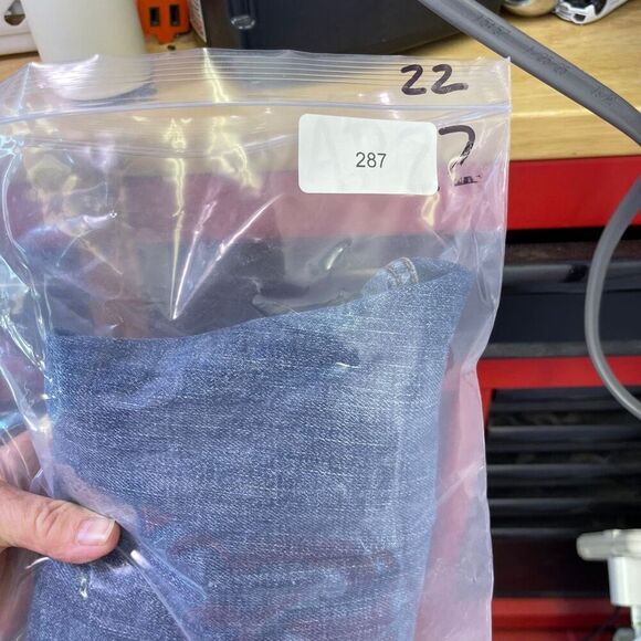 Sezane Denim Blue Stretch Slim Skinny Tapered Leg Jeans Medium Wash Size 25 - Picture 10 of 10